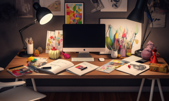 a lot of printables on a desk illustrating 10 digital products to sell on etsy